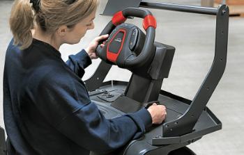 Height-adjustable Linde Steering Wheel