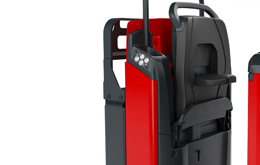 Adjustable backrest with foldable driver’s seat