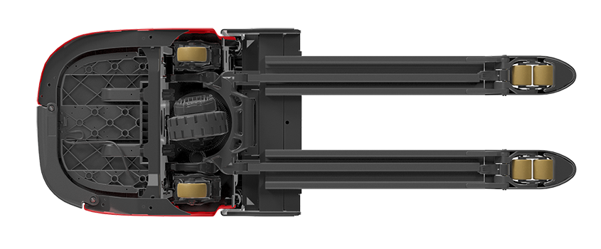 Mechanically sprung castor wheels with hydraulic damper